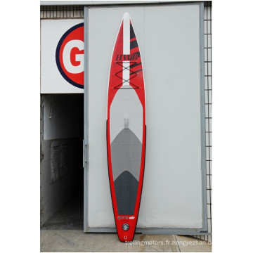 Hot-vente planche de Surf gonflable rouge et produit de haute qualité pour le client